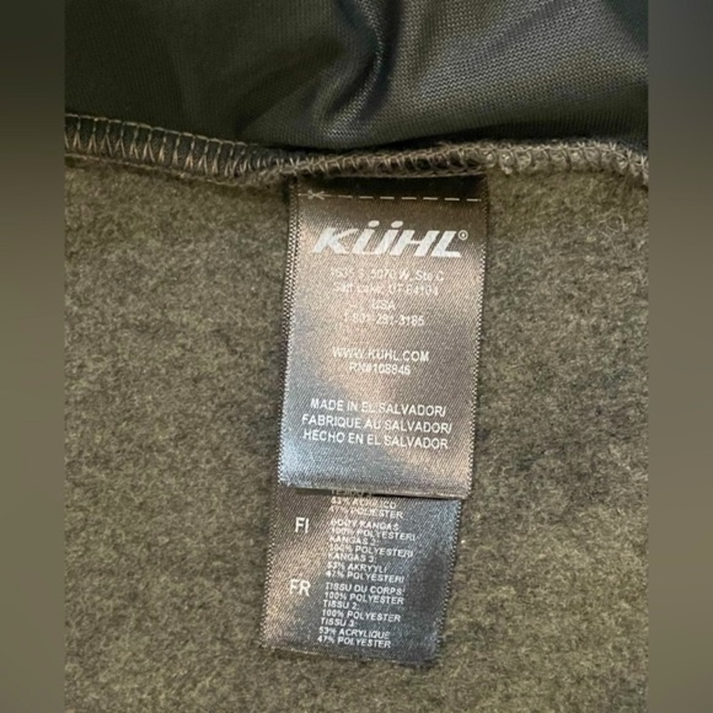 KUHL Mens Fleece Jacket W/ Suede MicroFleece on shoulders/elbows NWOT  Mens XL - Picture 16 of 17